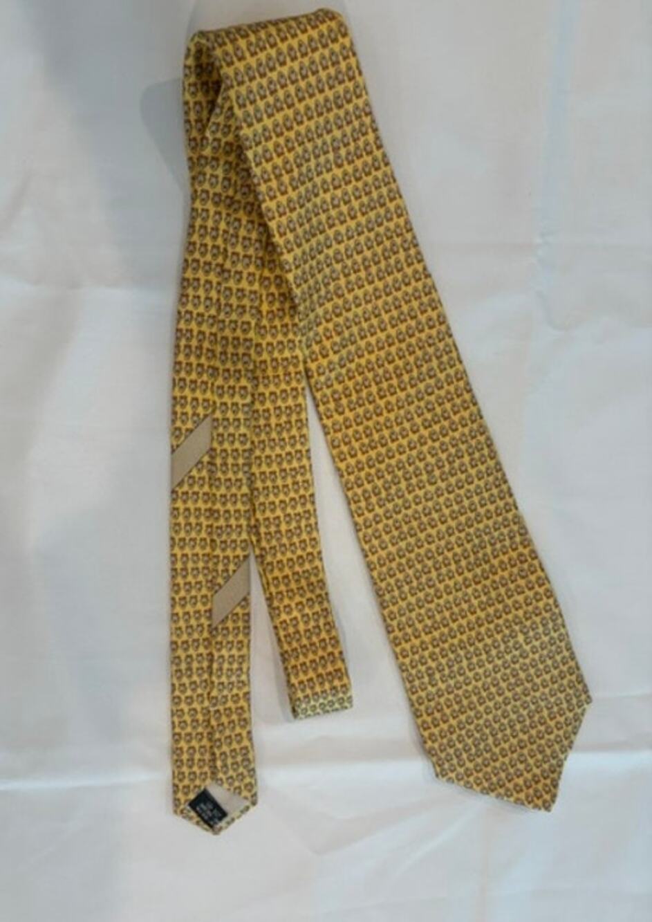 Salvatore Ferragamo Tie Silk Made in Italy Chickens Novelty Unique Rare
